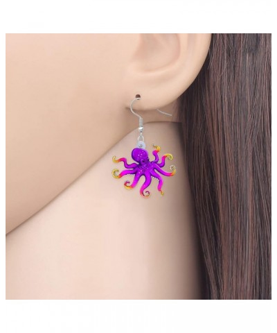 Acrylic Jellyfish Earrings Dangle Jewelry Crab Octopus Whale Turtle Earrings for Women Girls Ocean Animals Summer Gifts Octop...