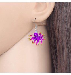 Acrylic Jellyfish Earrings Dangle Jewelry Crab Octopus Whale Turtle Earrings for Women Girls Ocean Animals Summer Gifts Octop...