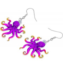 Acrylic Jellyfish Earrings Dangle Jewelry Crab Octopus Whale Turtle Earrings for Women Girls Ocean Animals Summer Gifts Octop...