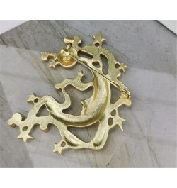 New Creative Fashion Retro Matte Golden Moon Goddess Brooch frosted Gold Diamond moon goddess accessories Badge Pin Women Acc...