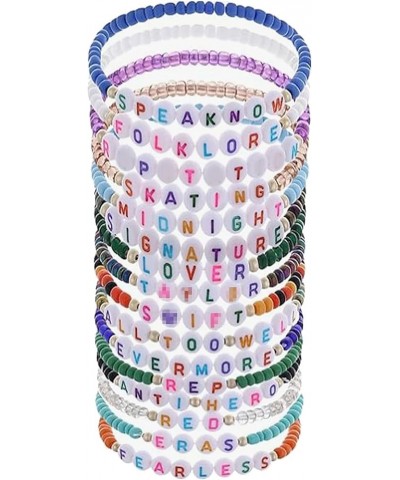 TS Friendship Speak Now Bracelets Set 1989 Reputation Lover Fearless Anti Hero Folklore Bracelets for Fans 16Pack $7.50 Brace...