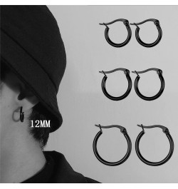 10 Pairs Silver Hoop Earrings Set for Women Surgical Steel Hoop Earrings Lightweight Hypoallergenic Tiny Small Hoops For Girl...