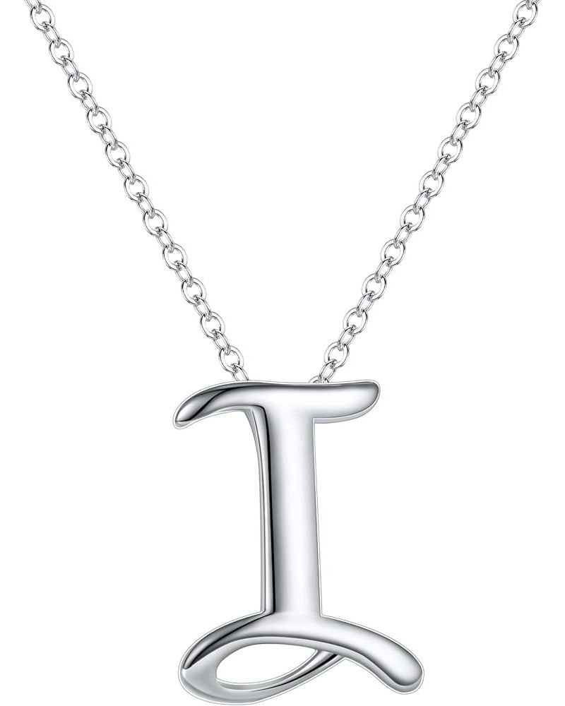 Initial Necklace 925 Sterling Silver 26 Letters Alphabet Pendant Necklace Personalized Charm Jewelry Gift for Women I $6.97 N...