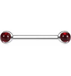 14G Nipple Tongue Rings G23 Titanium Nipple Jewelry Straight Nipple Barbells Nipple Piercing Jewelry Nipple Tongue Bar for Wo...