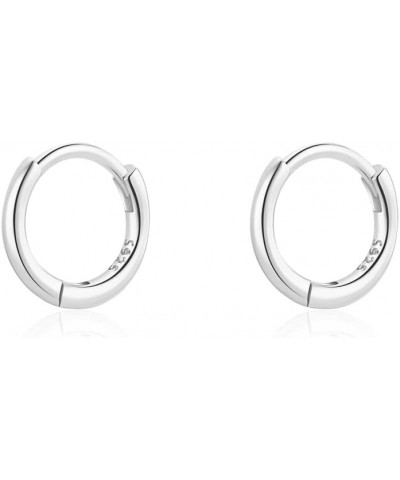 6mm 7mm 8mm 9mm 10mm 11mm 13mm 15mm Huggie Hoop Earrings 925 Sterling Silver 18k Gold Plated 1.3mm Thin Cartilage Hinged Tiny...