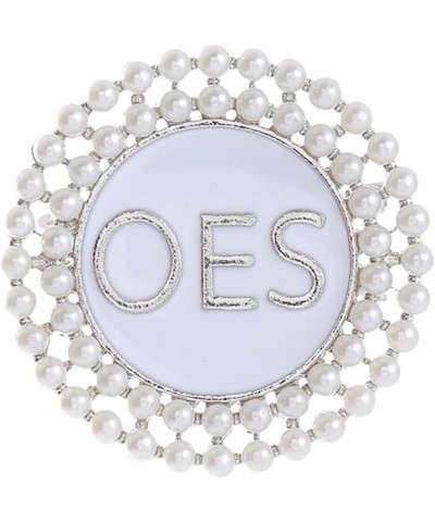 OES Pearl Brooch Order Of The Eastern Star Sorority Letters Social Club Jewelry Gifts For Women Girls $9.53 Brooches & Pins