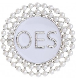 OES Pearl Brooch Order Of The Eastern Star Sorority Letters Social Club Jewelry Gifts For Women Girls $9.53 Brooches & Pins