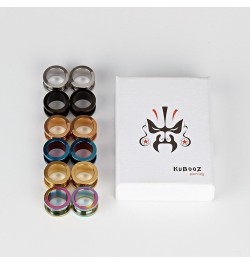 12pcs Set Colorful Stainless Steel Screwed Ear Plugs Tunnels Gauges Stretcher Piercings Gauge:0g(8mm) $9.68 Body Jewelry