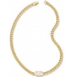 Elisa Chain Necklace One Size Gold/Iridescent Drusy $46.05 Necklaces