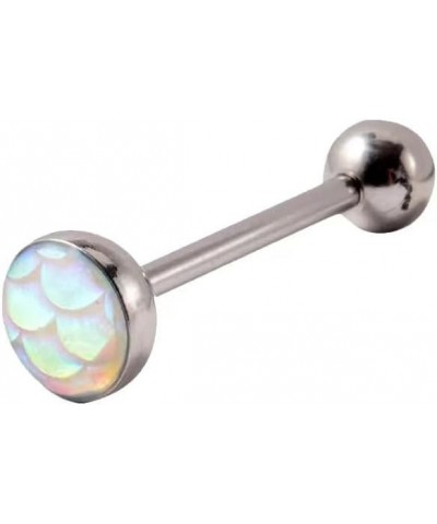 5PCS Tongue Rings Stainless Steel Straight Barbell Tongue Piercing Jewelry for Men and Women 16mm B $8.79 Body Jewelry