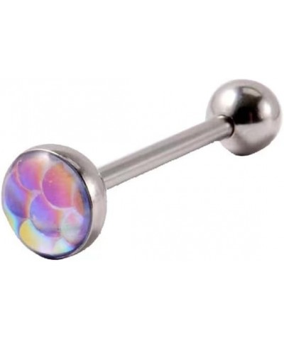 5PCS Tongue Rings Stainless Steel Straight Barbell Tongue Piercing Jewelry for Men and Women 16mm B $8.79 Body Jewelry