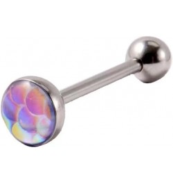 5PCS Tongue Rings Stainless Steel Straight Barbell Tongue Piercing Jewelry for Men and Women 16mm B $8.79 Body Jewelry