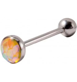 5PCS Tongue Rings Stainless Steel Straight Barbell Tongue Piercing Jewelry for Men and Women 16mm B $8.79 Body Jewelry