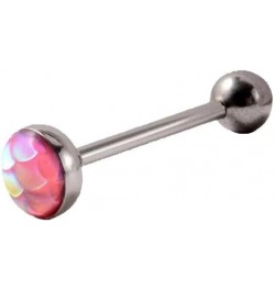 5PCS Tongue Rings Stainless Steel Straight Barbell Tongue Piercing Jewelry for Men and Women 16mm B $8.79 Body Jewelry