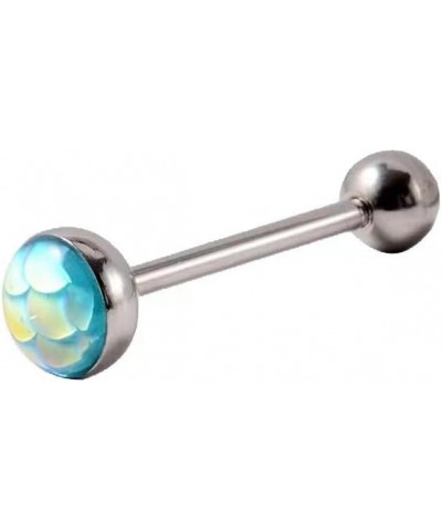 5PCS Tongue Rings Stainless Steel Straight Barbell Tongue Piercing Jewelry for Men and Women 16mm B $8.79 Body Jewelry