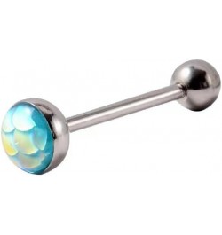 5PCS Tongue Rings Stainless Steel Straight Barbell Tongue Piercing Jewelry for Men and Women 16mm B $8.79 Body Jewelry