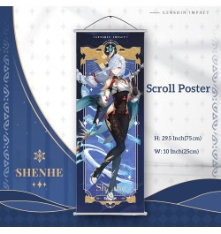 Genshin Impact Box Merch Set with 11 Gifts, Wanderer Cyno Xiao All 5 Stars Characters Plush Poster Acrylic Stand Bracelet Sti...