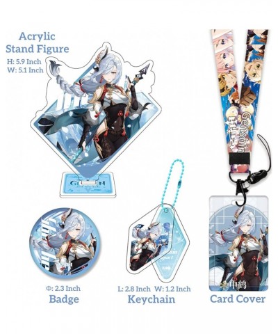 Genshin Impact Box Merch Set with 11 Gifts, Wanderer Cyno Xiao All 5 Stars Characters Plush Poster Acrylic Stand Bracelet Sti...