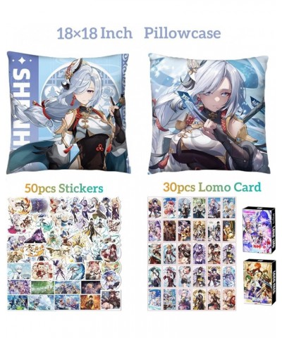 Genshin Impact Box Merch Set with 11 Gifts, Wanderer Cyno Xiao All 5 Stars Characters Plush Poster Acrylic Stand Bracelet Sti...