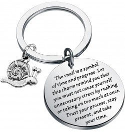 Snail Keychain Snail Gift Inspirational Gift The Snail Is A Symbol Of Time And Progress Snail is a Symbol $10.58 Pendants