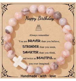 Birthday Gifts for Women Girls Natural Stones Bracelets 13 16 18 21 30 40 50 60 70 80 Year Old Happy Birthday Gifts for Girls...