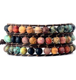 Boho Leather Wrap Bracelets for Women Cute Stackable Heart Summer Bracelets for Women Trendy 2024 Mothers Day Gifts B45:wrap ...