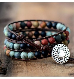 Boho Leather Wrap Bracelets for Women Cute Stackable Heart Summer Bracelets for Women Trendy 2024 Mothers Day Gifts B45:wrap ...