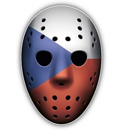 Czech Republic Flag Ice Hockey Goalie Mask Round Metal 0.75" Lapel Pin Hat Shirt Pin Tie Tack Pinback $7.67 Brooches & Pins