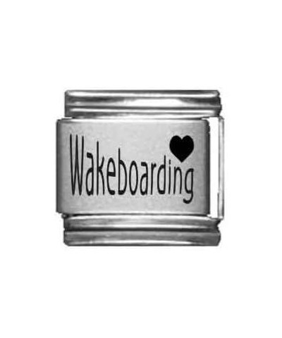 Heart Wakeboarding Laser Italian Charm $7.58 Bracelets