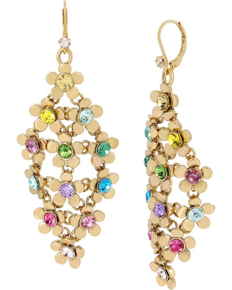 Betsey Flower Chandelier Earrings $17.16 Earrings