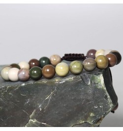 Natural Gemstone Bracelet Adjustable Macrame Gems Stones 8mm (0.31") Round | Beads Healing Crystals Quartz | Chakra Bracelet ...