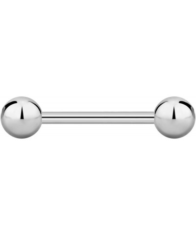 14g-16g Internally Threaded Titanium Straight Barbell Body Piercing Jewelry (Sold Individually) 16G 12mm (1/2") 4mm Balls $9....