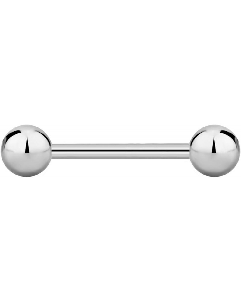 14g-16g Internally Threaded Titanium Straight Barbell Body Piercing Jewelry (Sold Individually) 16G 12mm (1/2") 4mm Balls $9....