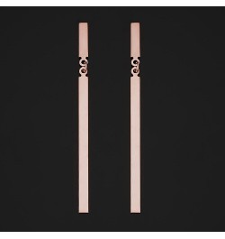 14k Yellow or Rose Gold Short and Long Vertical Bar Drop Earrings (1.75 inches long) Rose Gold $89.70 Earrings