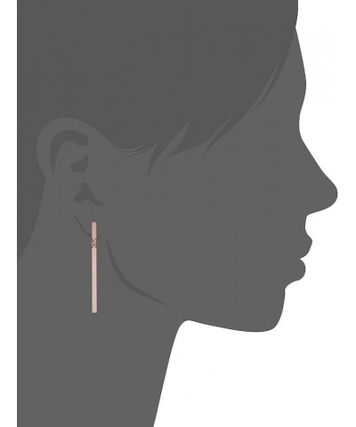 14k Yellow or Rose Gold Short and Long Vertical Bar Drop Earrings (1.75 inches long) Rose Gold $89.70 Earrings