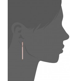 14k Yellow or Rose Gold Short and Long Vertical Bar Drop Earrings (1.75 inches long) Rose Gold $89.70 Earrings