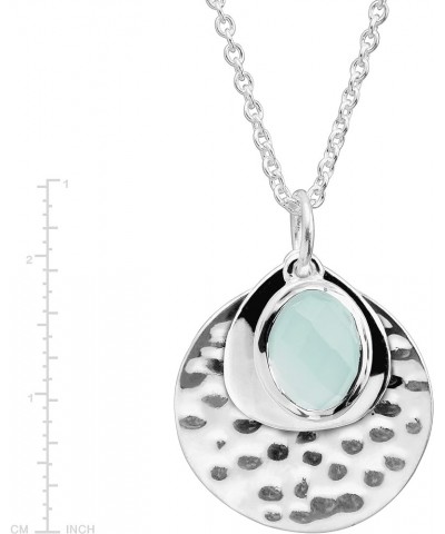 'Entranced' Natural Chalcedony Pendant Necklace in Sterling Silver, 18" + 2 20 Inches $28.00 Necklaces