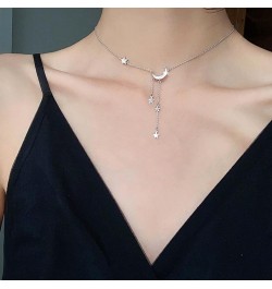 Gold Star Choker Necklace for Women Moon Necklace Teen Girl Stuff Necklaces for Women Trendy Aesthetic Stuff Stocking Stuffer...