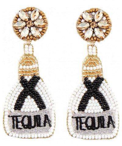 Womens Beaded Drink Dangle Earrings, Tequila, One Size $11.39 Earrings