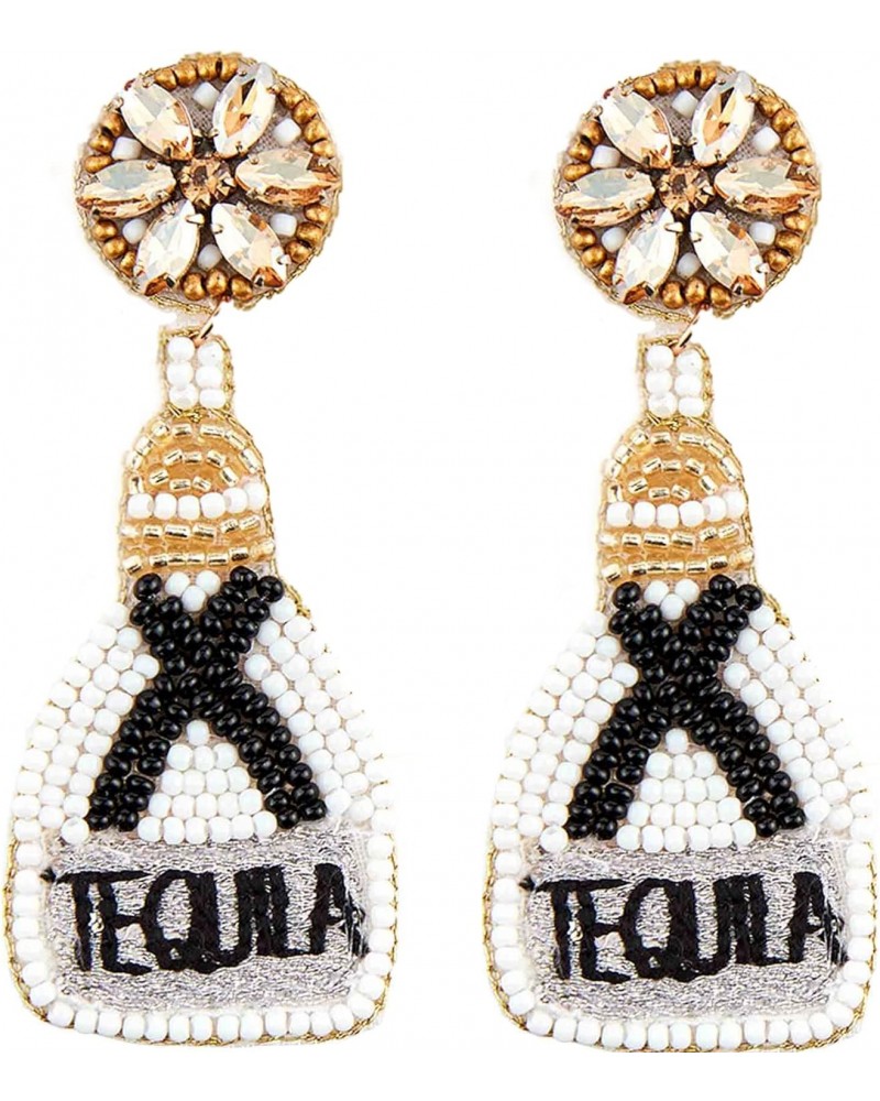 Womens Beaded Drink Dangle Earrings, Tequila, One Size $11.39 Earrings