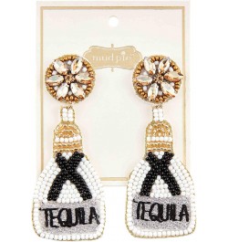 Womens Beaded Drink Dangle Earrings, Tequila, One Size $11.39 Earrings