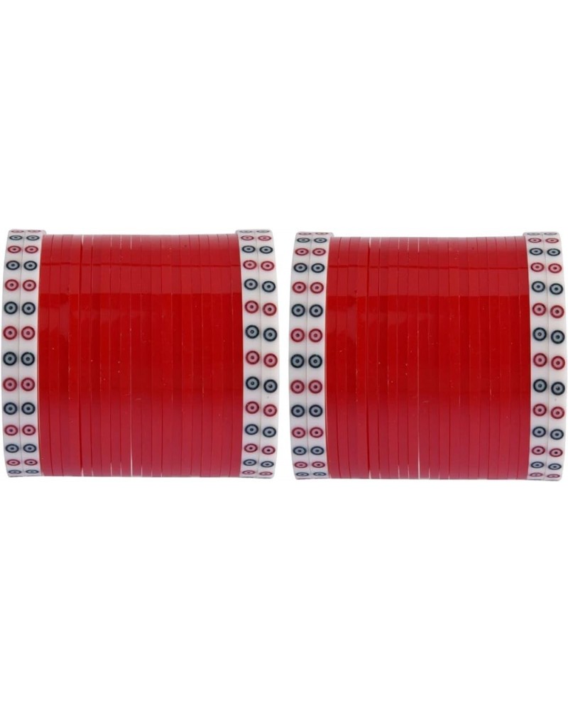 Indian Bridal Bangle Set Bollywood CZ Crystal Traditional Bridal Red Bangle Bracelet Jewelry Style 3 (Set of 48 Pcs) 2-6 $14....