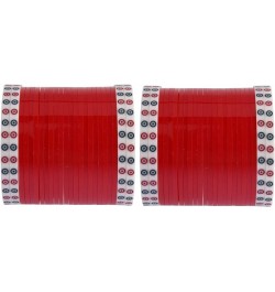 Indian Bridal Bangle Set Bollywood CZ Crystal Traditional Bridal Red Bangle Bracelet Jewelry Style 3 (Set of 48 Pcs) 2-6 $14....