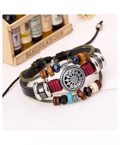 Bracelets for Women Trendy Leather Bracelets for Women Multilayer Leather Cuff Bracelets Boho Beaded Bracelet Jewelery Gift f...