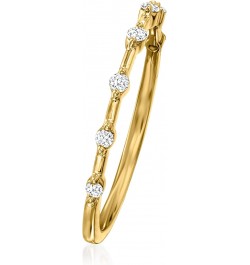 Ross-Simons 0.10 ct. t.w. Diamond Station Ring in 14kt Yellow Gold. Size 10 $70.20 Rings