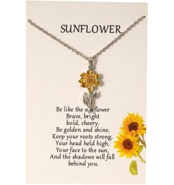 Sunflower Daisy Choker Necklace You are My Sunshine Women Valentine's Day Gifts Sunflower Pendant Jewelry Clavicular Chain fo...