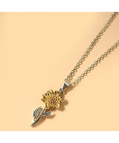 Sunflower Daisy Choker Necklace You are My Sunshine Women Valentine's Day Gifts Sunflower Pendant Jewelry Clavicular Chain fo...