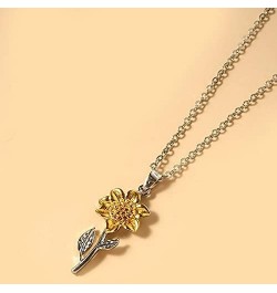 Sunflower Daisy Choker Necklace You are My Sunshine Women Valentine's Day Gifts Sunflower Pendant Jewelry Clavicular Chain fo...