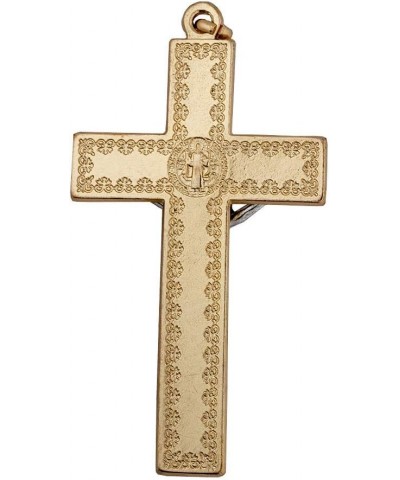 Unique St. Benedict Crucifix with Silver-Tone Base and Colored Enamel | Patron Saint of Students and Europe | Great Catholic ...