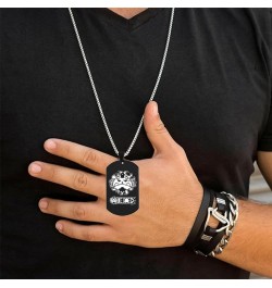 Anime One Piece Wanted Poster Pendant Necklace Titanium Steel Chain Manga Necklaces Dog Tag Jewelry Cosplay Fans Gift Jinbe $...